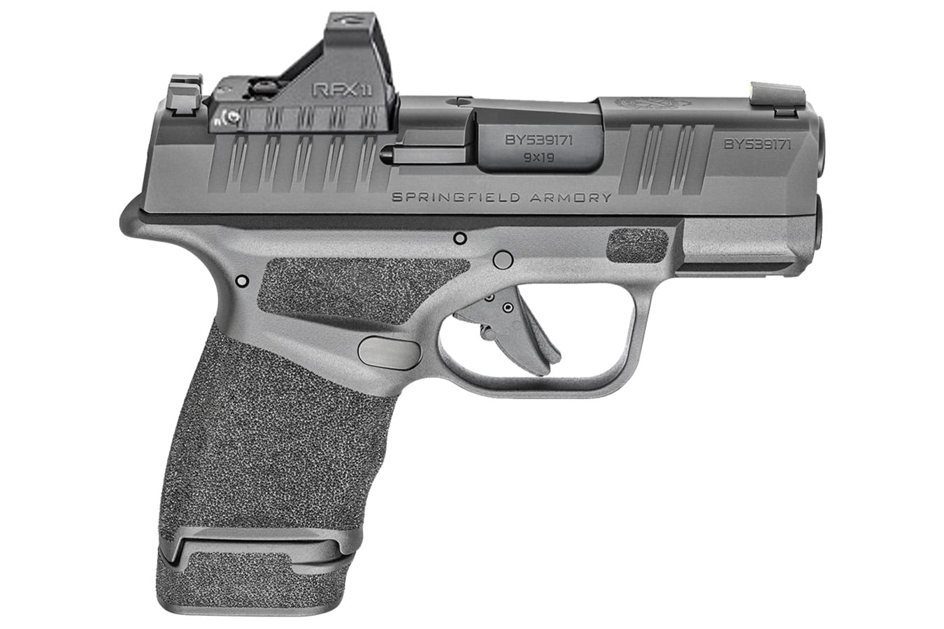 Springfield Hellcat Micro-Compact 9mm Semi-Auto Pistol with Viridian RFX-11 Green Dot and Fo
