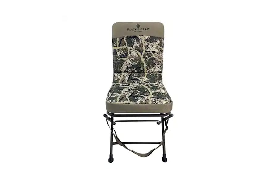 BLACK SIERRA EQUIPMENT Padded Swivel Hunting Blind Chair AXS Ranger Camo