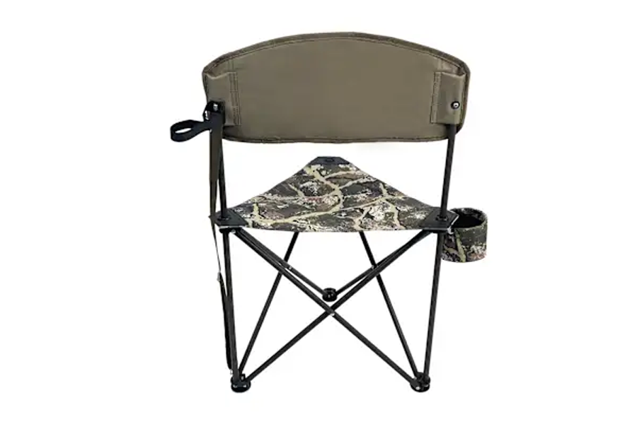 BLACK SIERRA EQUIPMENT Tri-lite Shooter's Stool with Back in Ranger Camo