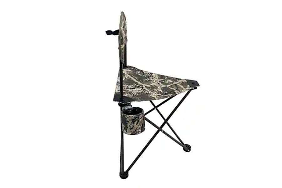 BLACK SIERRA EQUIPMENT Tri-lite Shooter's Stool with Back in Ranger Camo