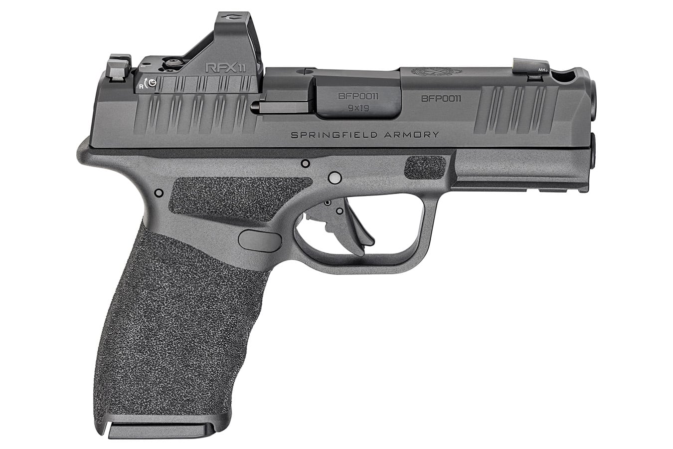 SPRINGFIELD Hellcat Pro Comp 9mm Gear Pac with Viridian RFX-11 Green Dot, Four Mags and Pistol Bag