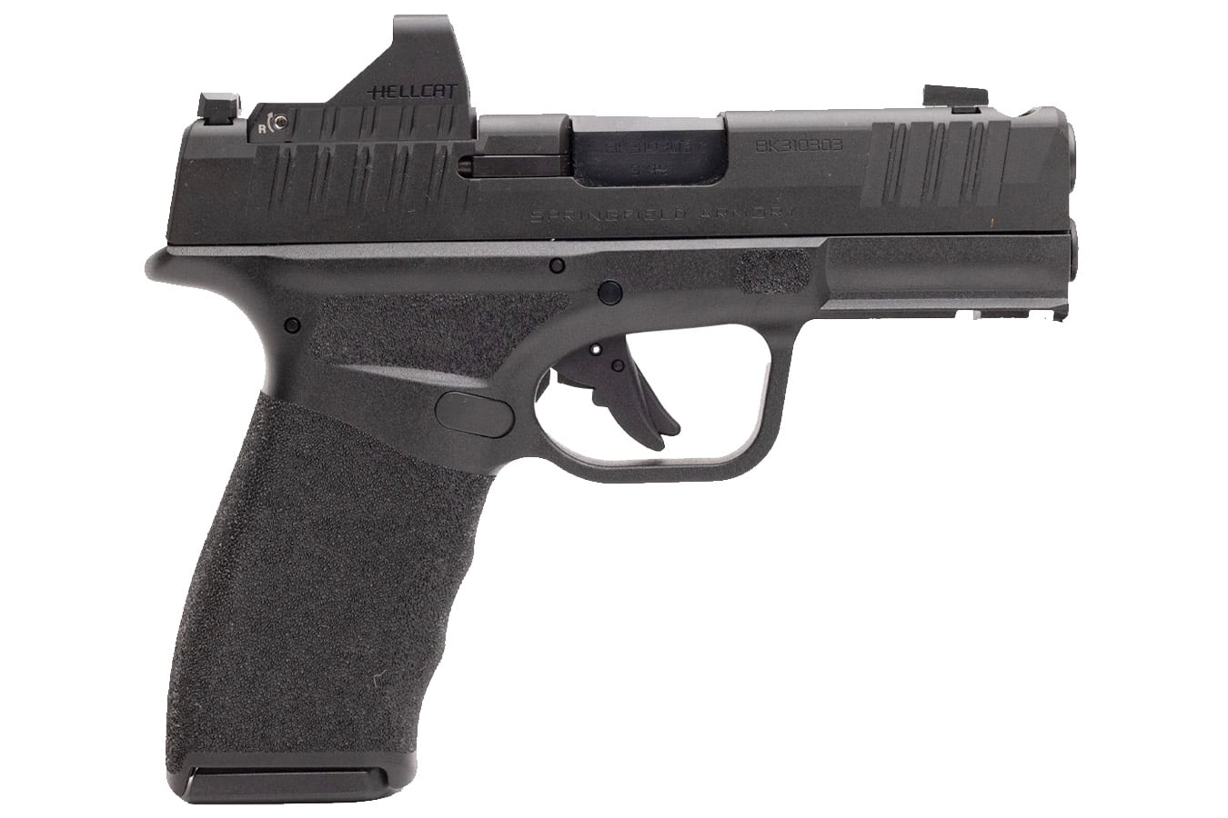 Springfield Hellcat Pro Comp 9mm Gear Pac with Viridian RFX-11 Green Dot, Four Mags and Pistol Bag