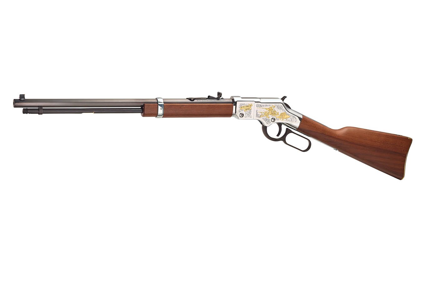 Henry Repeating Arms Spirit Of The Corps 250th Anniversary 22 LR Lever-Action Rifle with Engraved Receiver