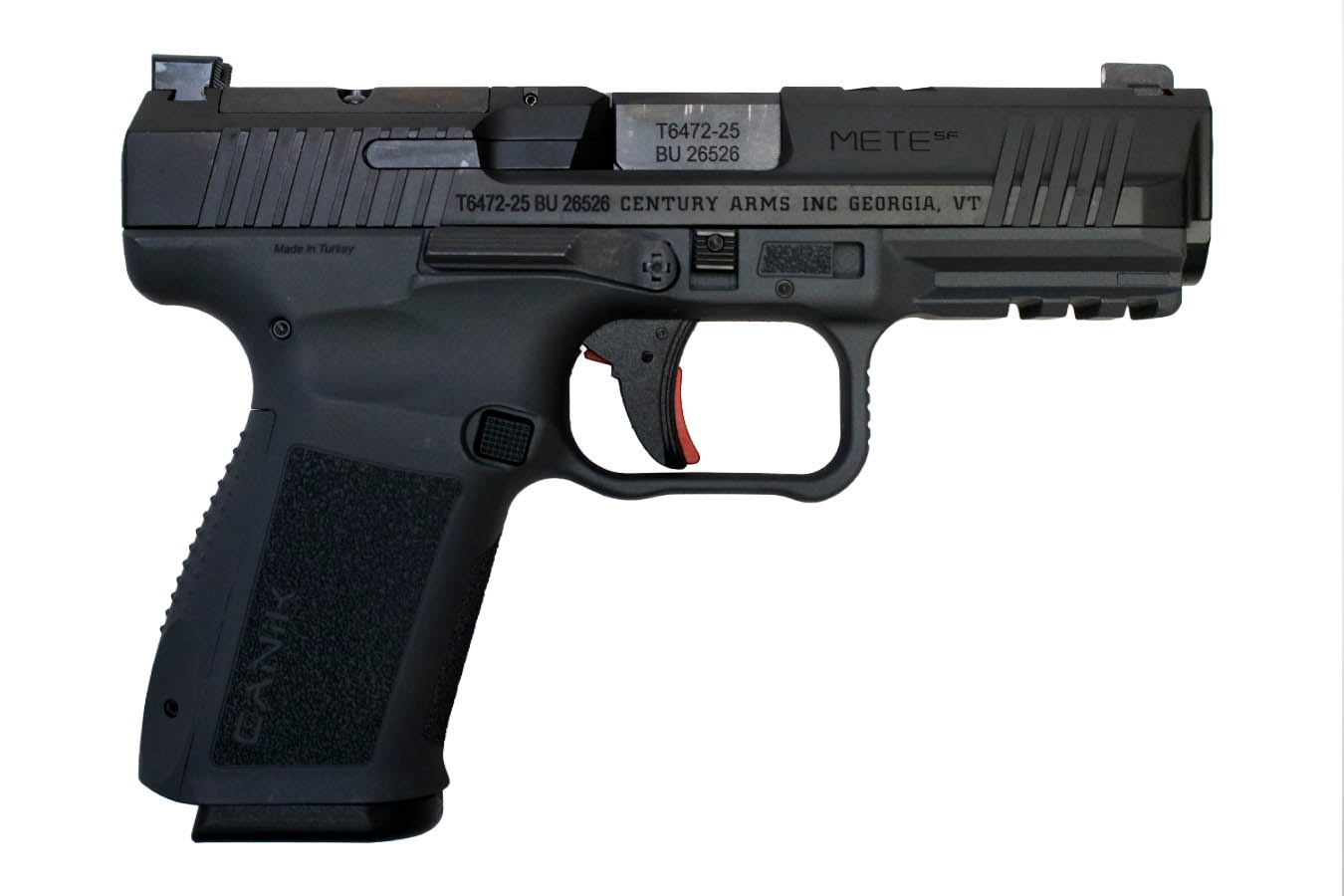 CANIK METE SF Optic Ready Pistol with Two-Tone Finish and Ported Slide and Barrel