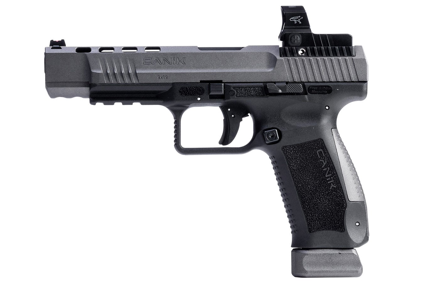 Canik TP9SFx 9mm Pistol with Red Dot and Tungsten Gray Cerakote Slide