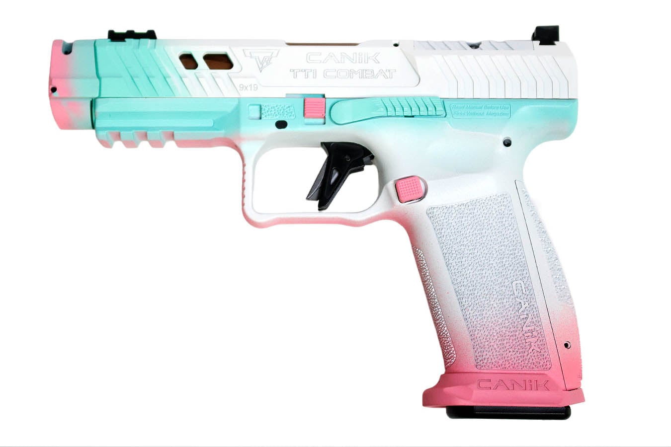 CANIK TTI Combat 9mm Optic Ready Pistol with Combat Smoke Tropical Finish