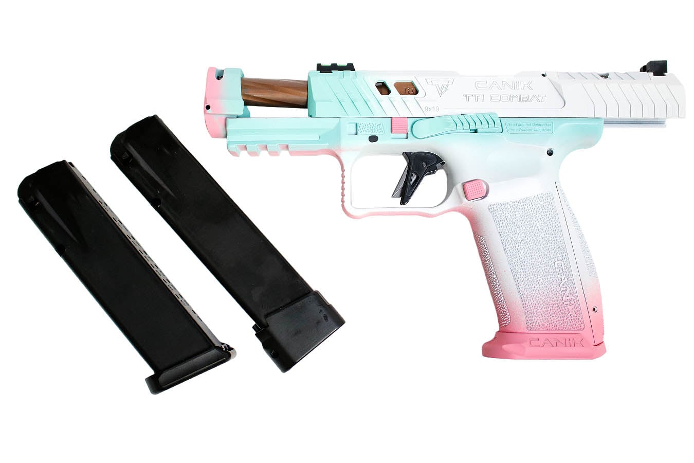 CANIK TTI Combat 9mm Optic Ready Pistol with Combat Smoke Tropical Finish