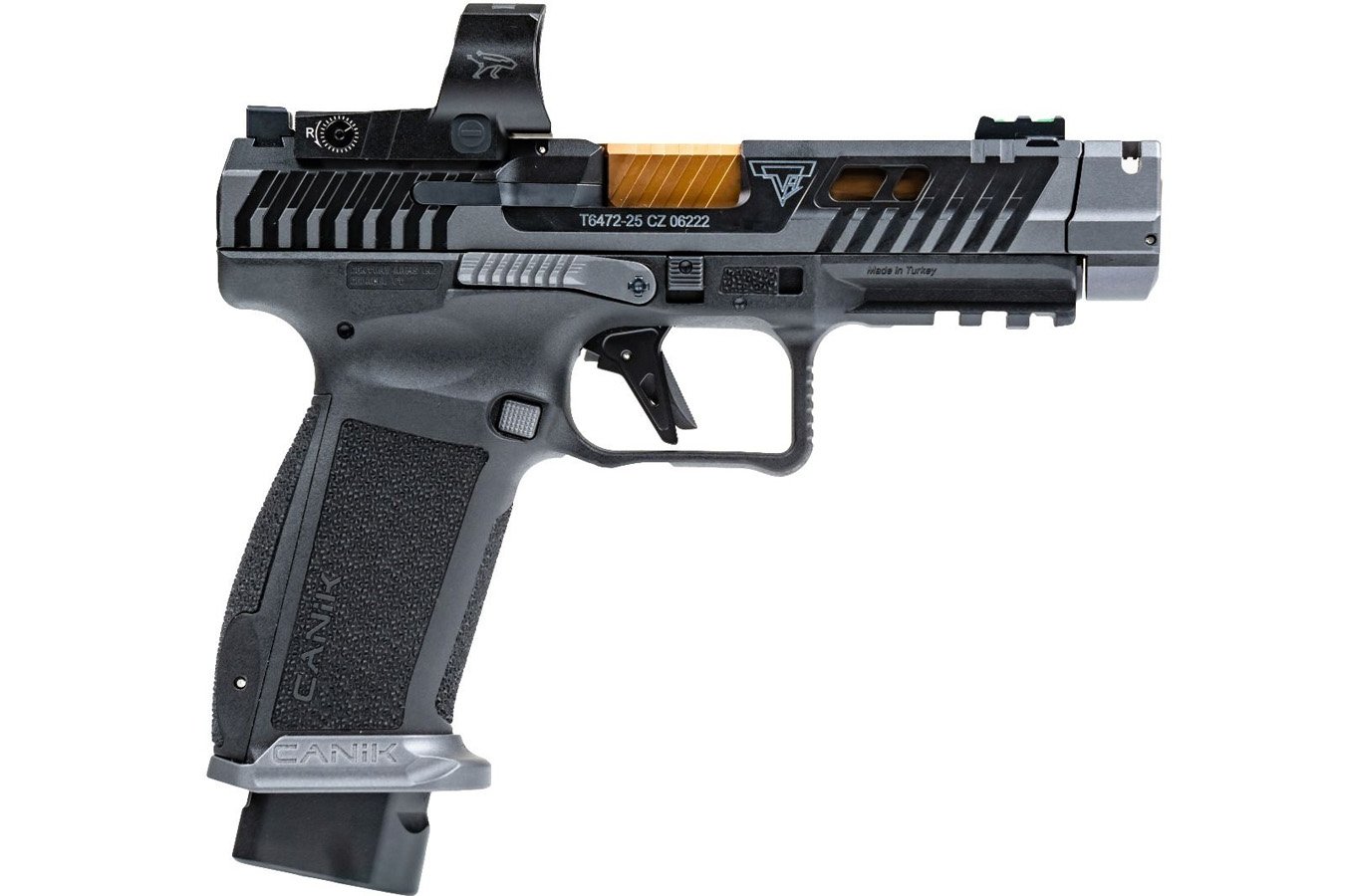 Canik TTI Combat 9mm Pistol with Bronze Barrel and MO3 Red Dot