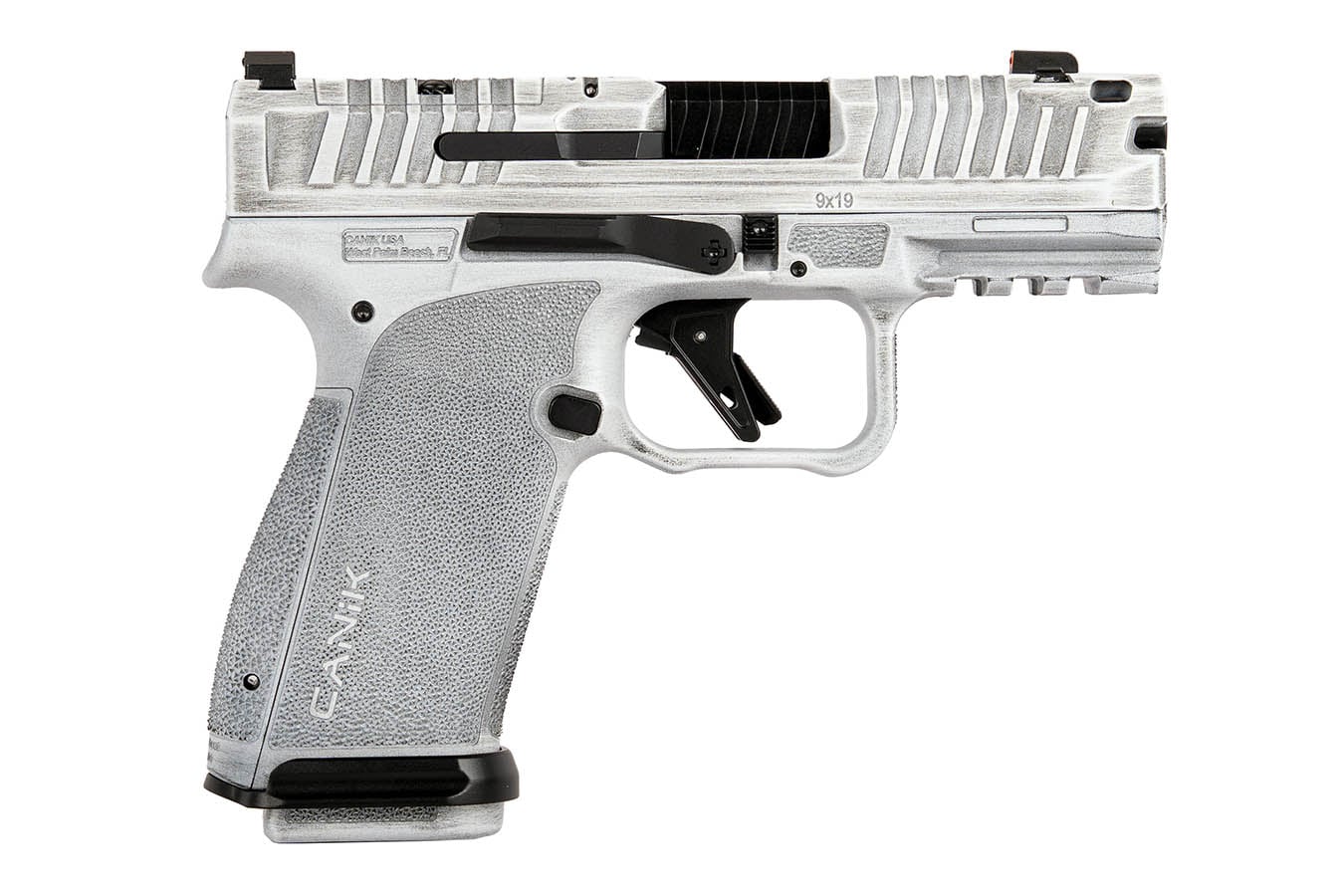 Canik METE MC9 Prime 9mm Optic Ready Pistol with Arctic Distressed White Finish