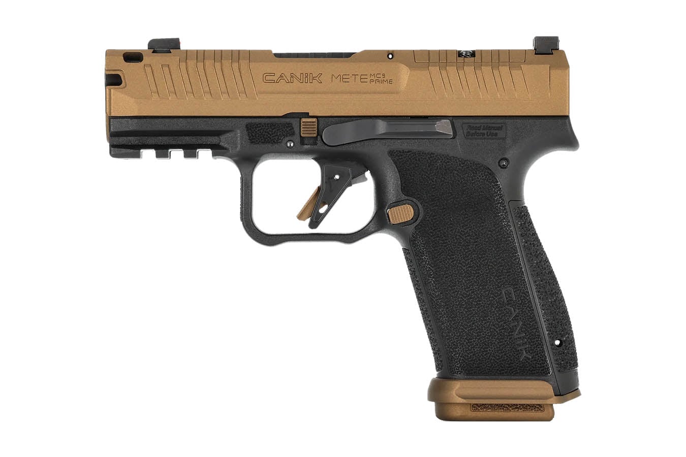 CANIK METE MC9 Prime Optic-Ready 9mm Semi-Auto Pistol with Bronze Slide