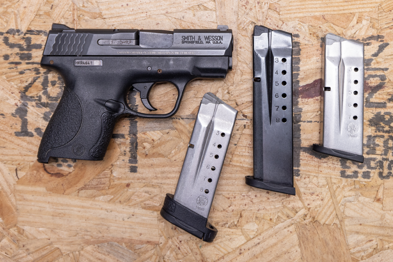 SMITH AND WESSON M&P9 Shield 9mm Police Trade-In Pistol with Extra Magazines