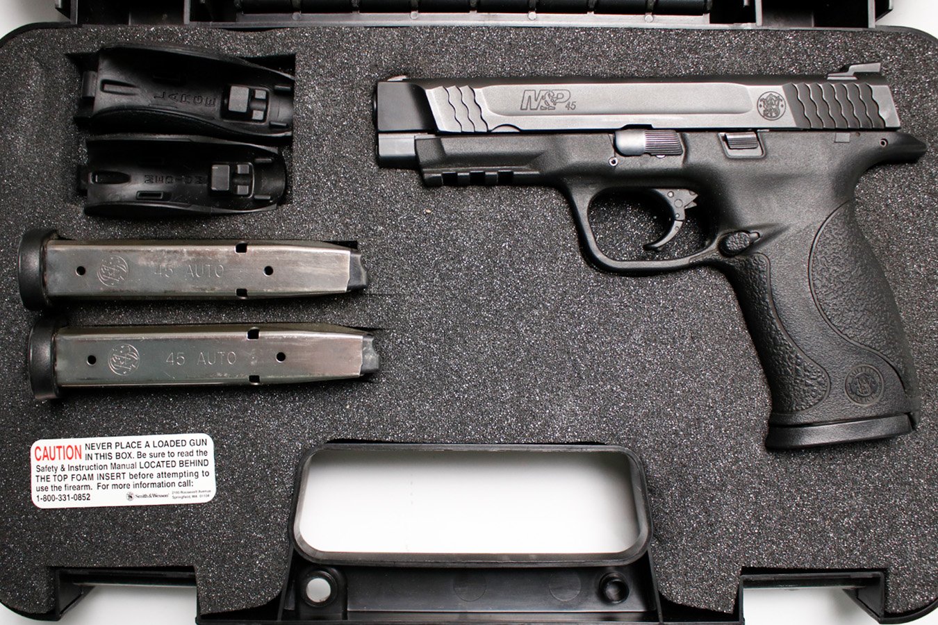SMITH AND WESSON M&P45 Gen1 45 ACP Police Trade-In Pistol with Three Magazines and Original Box