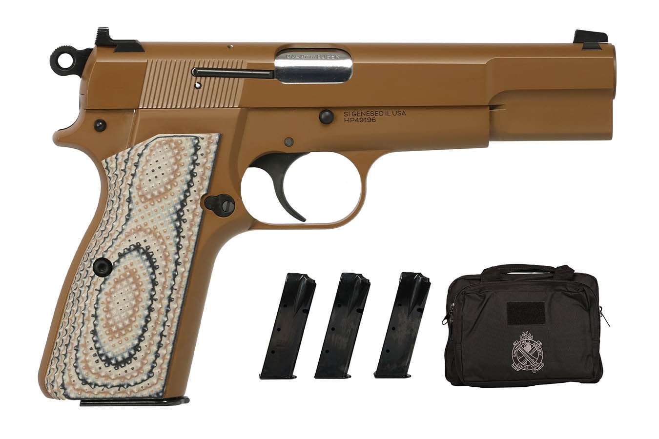 SPRINGFIELD SA-35 9mm Coyote Brown Gear-Up Package with Four Magazines and Range Bag