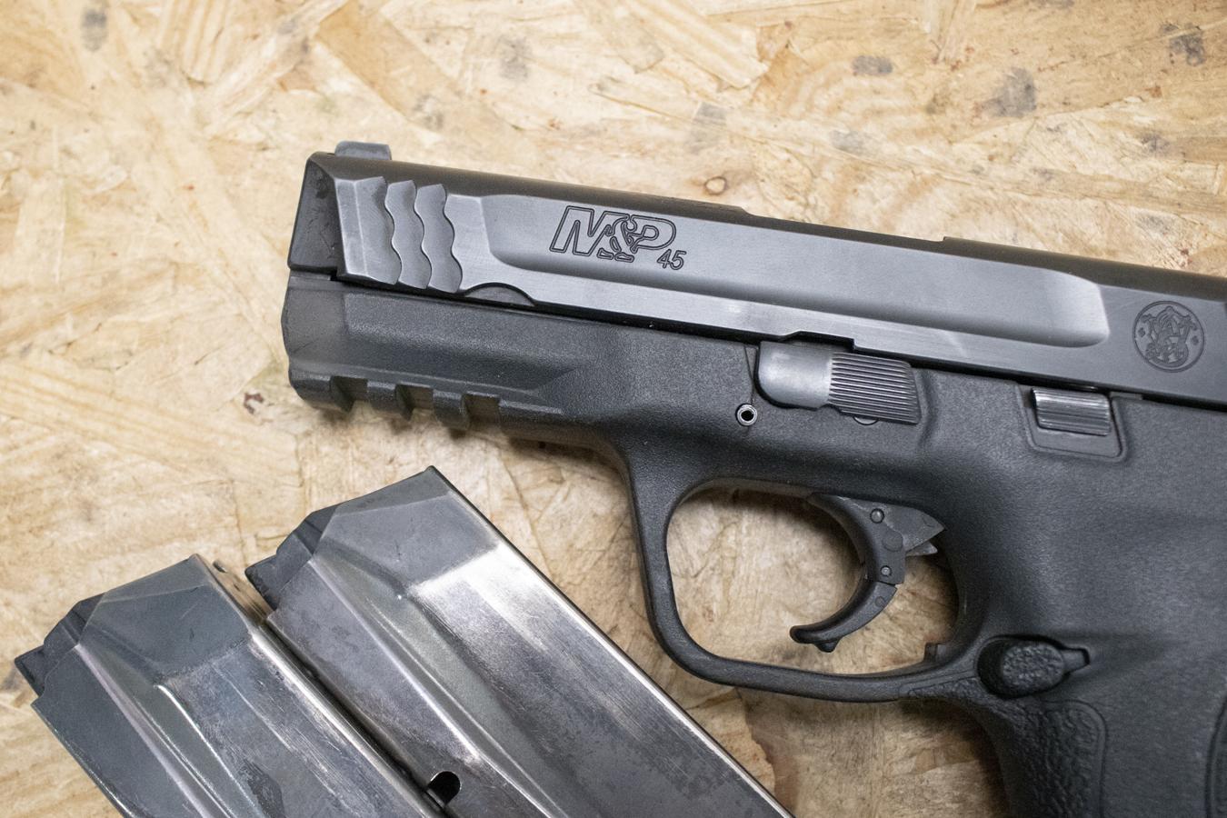 SMITH AND WESSON M&P45 45ACP Police Trade-In Pistol with Three Magazines