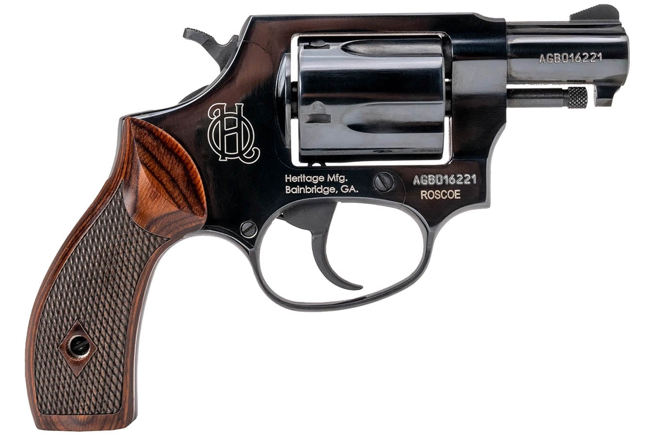 HERITAGE Roscoe 38 Special +P DA/SA Compact Carry Revolver with 2 Inch Barrel