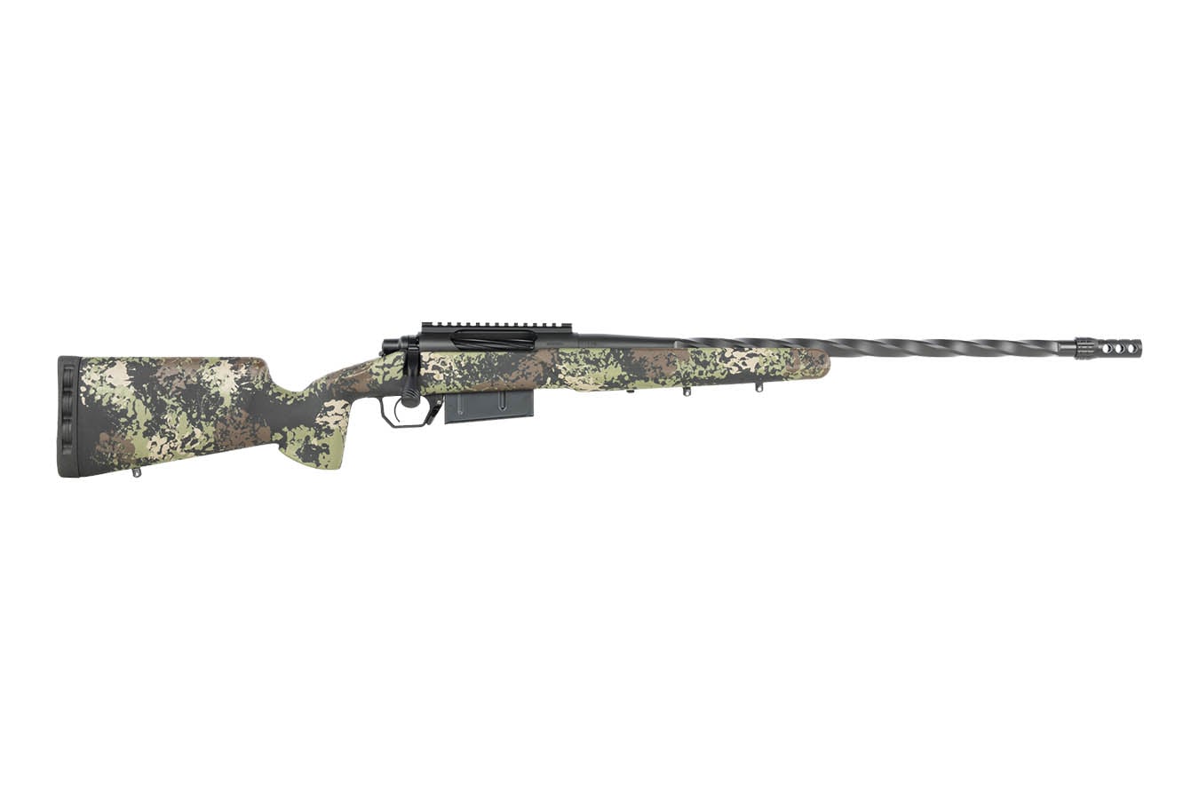 HORIZON FIREARMS Core Bandit 7mm PRC Bolt-Action Rifle with 22 Inch Titanium Cerakote Fluted Threaded Barrel and Iota EKO Stock