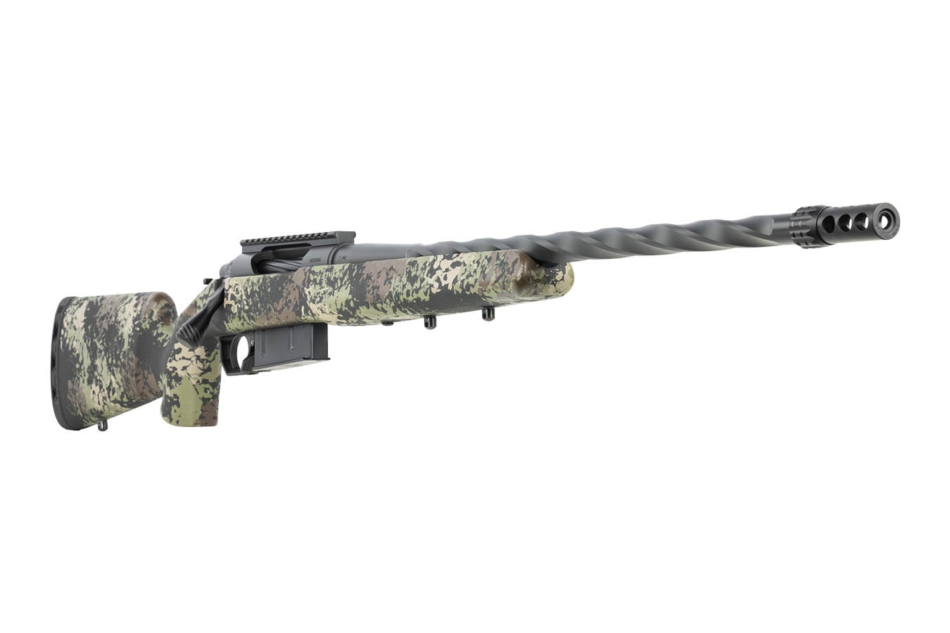 HORIZON FIREARMS Core Bandit 7mm PRC Bolt-Action Rifle with 22 Inch Titanium Cerakote Fluted Threaded Barrel and Iota EKO Stock
