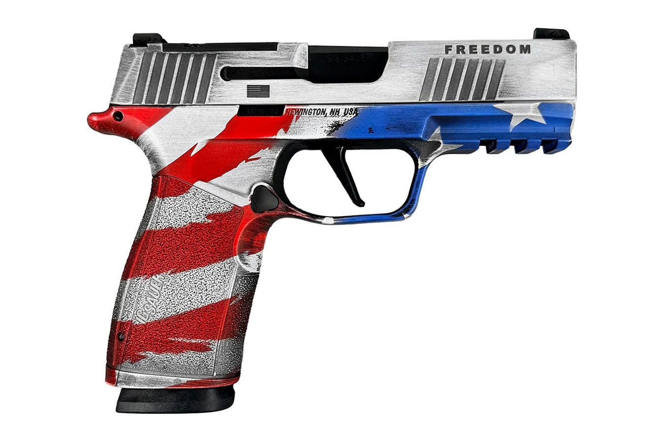SIG SAUER P365-XMACRO 9mm 250th Anniversary Freedom Pistol with Red, White and Blue Cerakote Finish