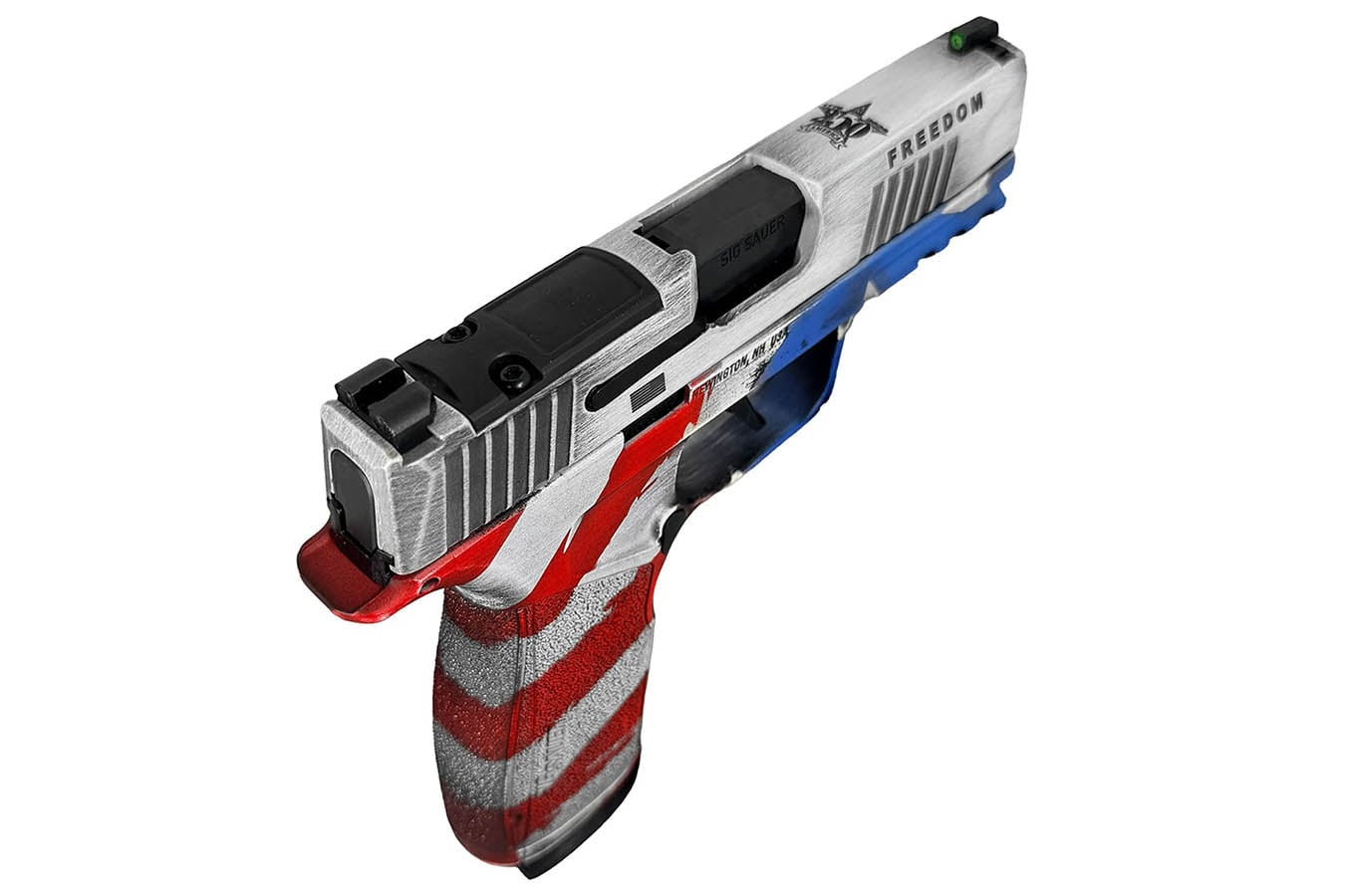 SIG SAUER P365-XMACRO 9mm 250th Anniversary Freedom Pistol with Red, White and Blue Cerakote Finish