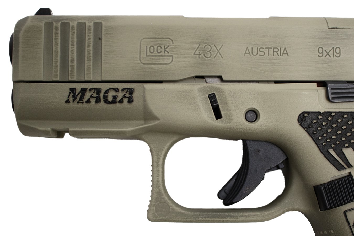 GLOCK Model 43X MOS 9mm Pistol w/ Trump Engraving