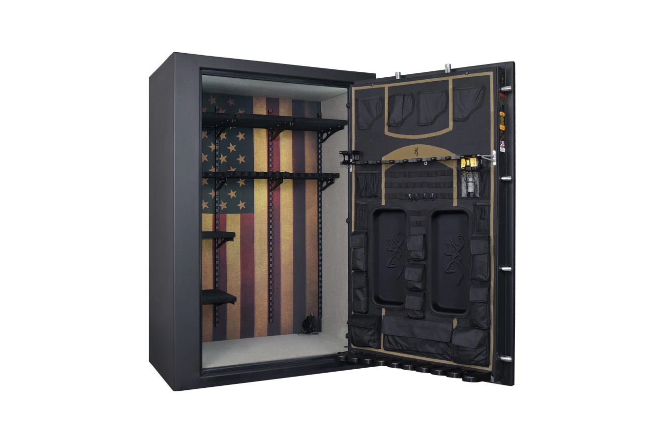 Browning Pro Steel Hunter Series 49-Gun Safe with E-Lock In Textured Putty Gray