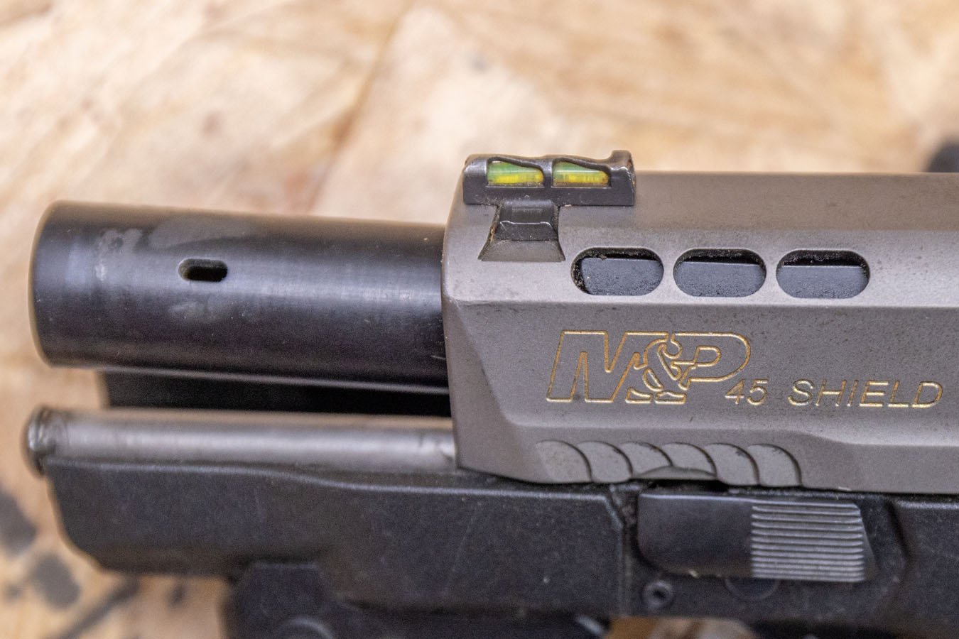 SMITH AND WESSON M&P45 Shield Performance Center 45 ACP Police Trade-In Pistol with Laser
