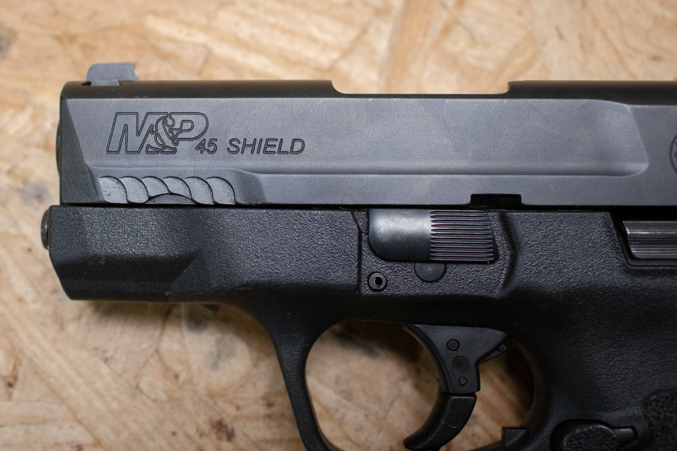 SMITH AND WESSON M&P45 Shield 45ACP Police Trade-In Pistol with Extended Mag