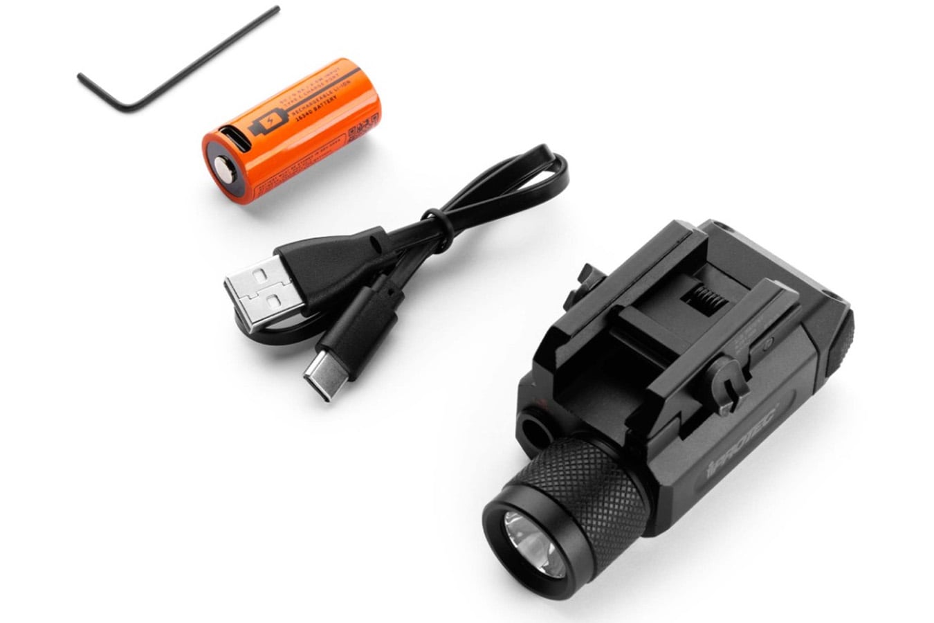 Iprotec RM600LSR Rail Mount Light with Red Laser