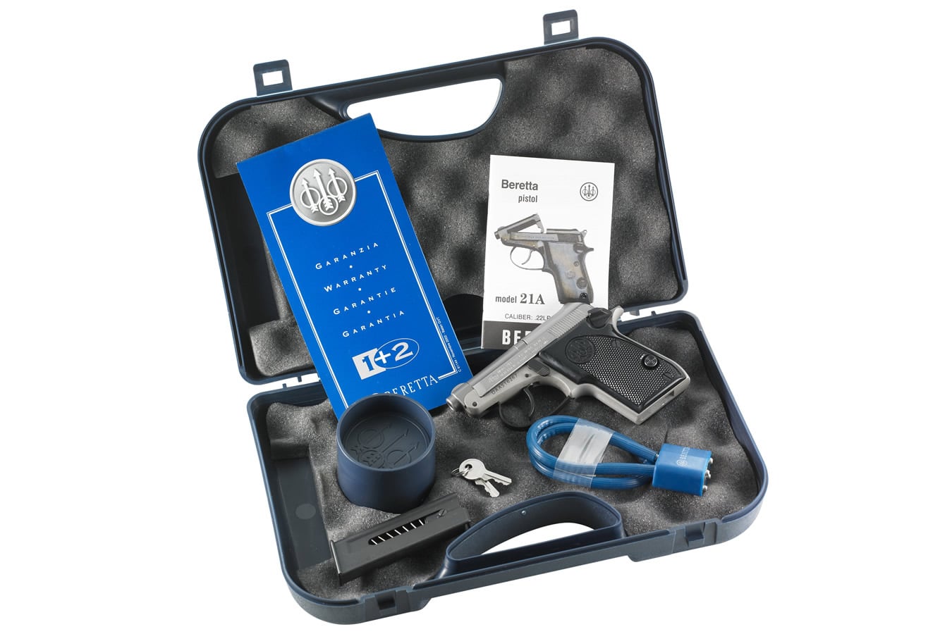 BERETTA 21 A Bobcat Inox 22LR Tip-Up Rimfire Pistol