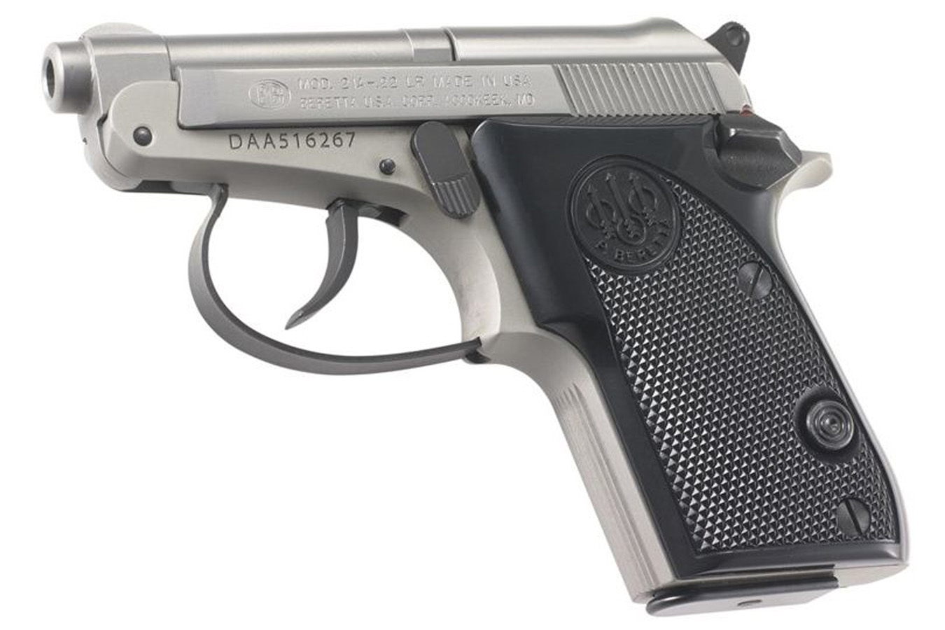 BERETTA 21 A Bobcat Inox 22LR Tip-Up Rimfire Pistol