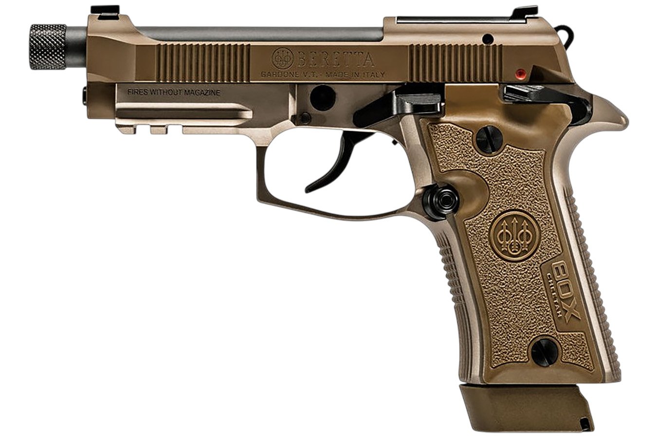 BERETTA 80X Cheetah 380 ACP Pistol with Tactical Desert Finish