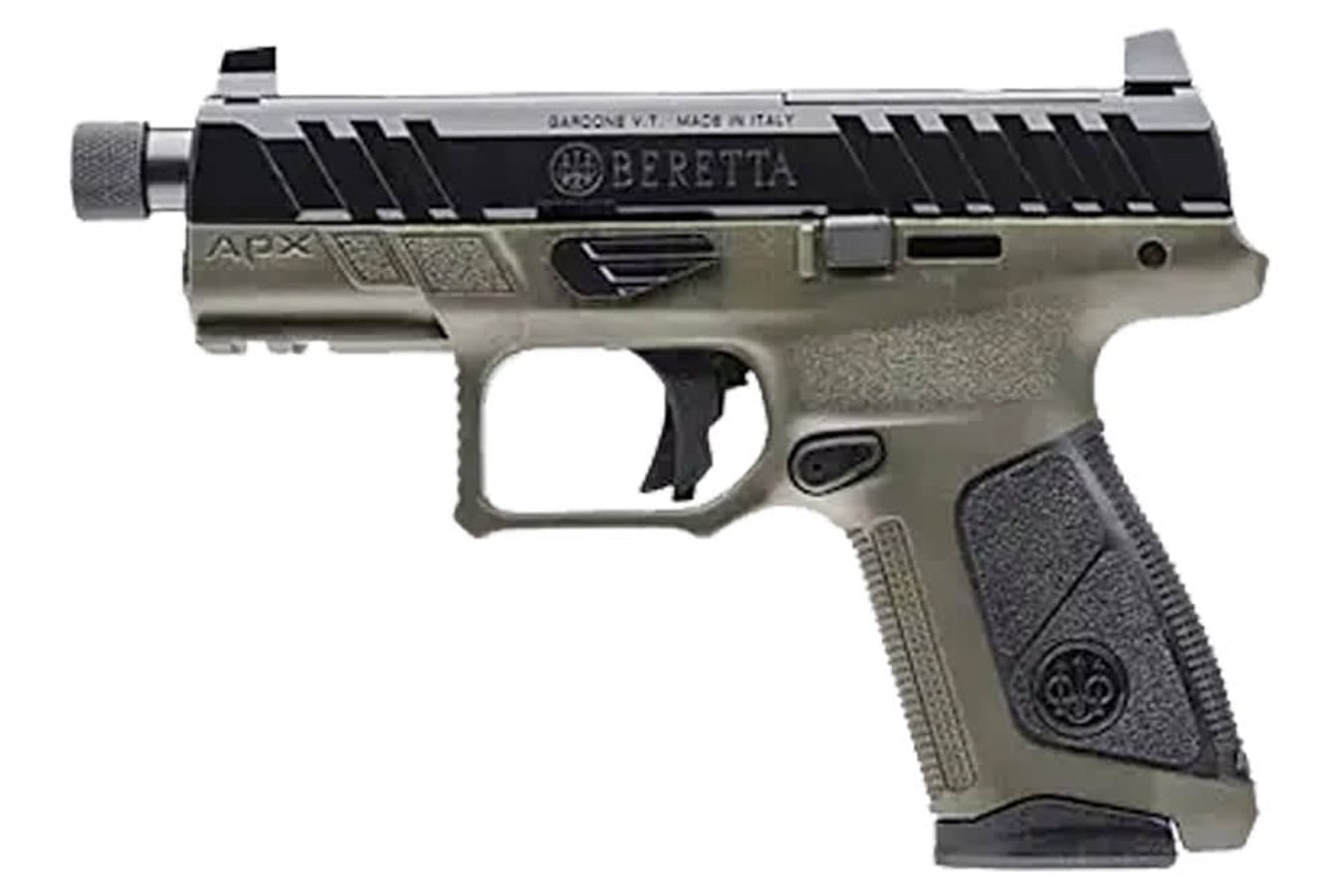 BERETTA APX-A1 Compact Tactical 9mm Optic Ready Pistol with OD Green Finish