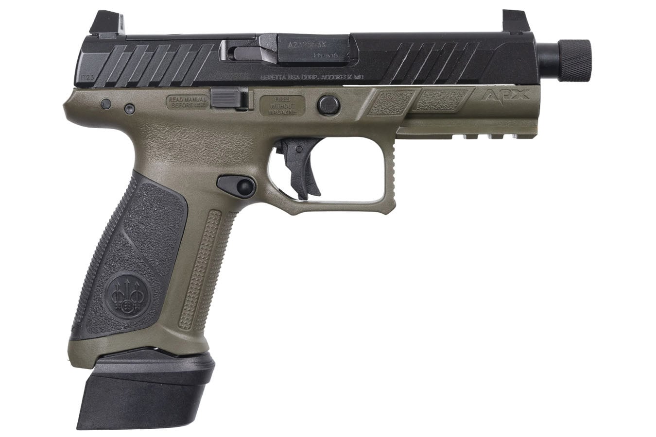 BERETTA APX-A1 Tactical 9mm Optic-Ready Pistol with OD Green Frame