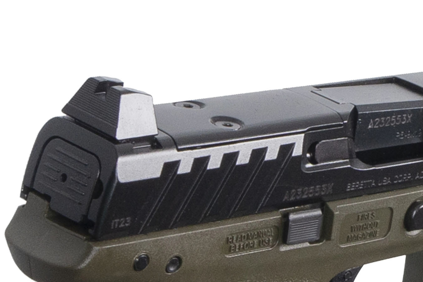BERETTA APX-A1 Tactical 9mm Optic-Ready Pistol with OD Green Frame