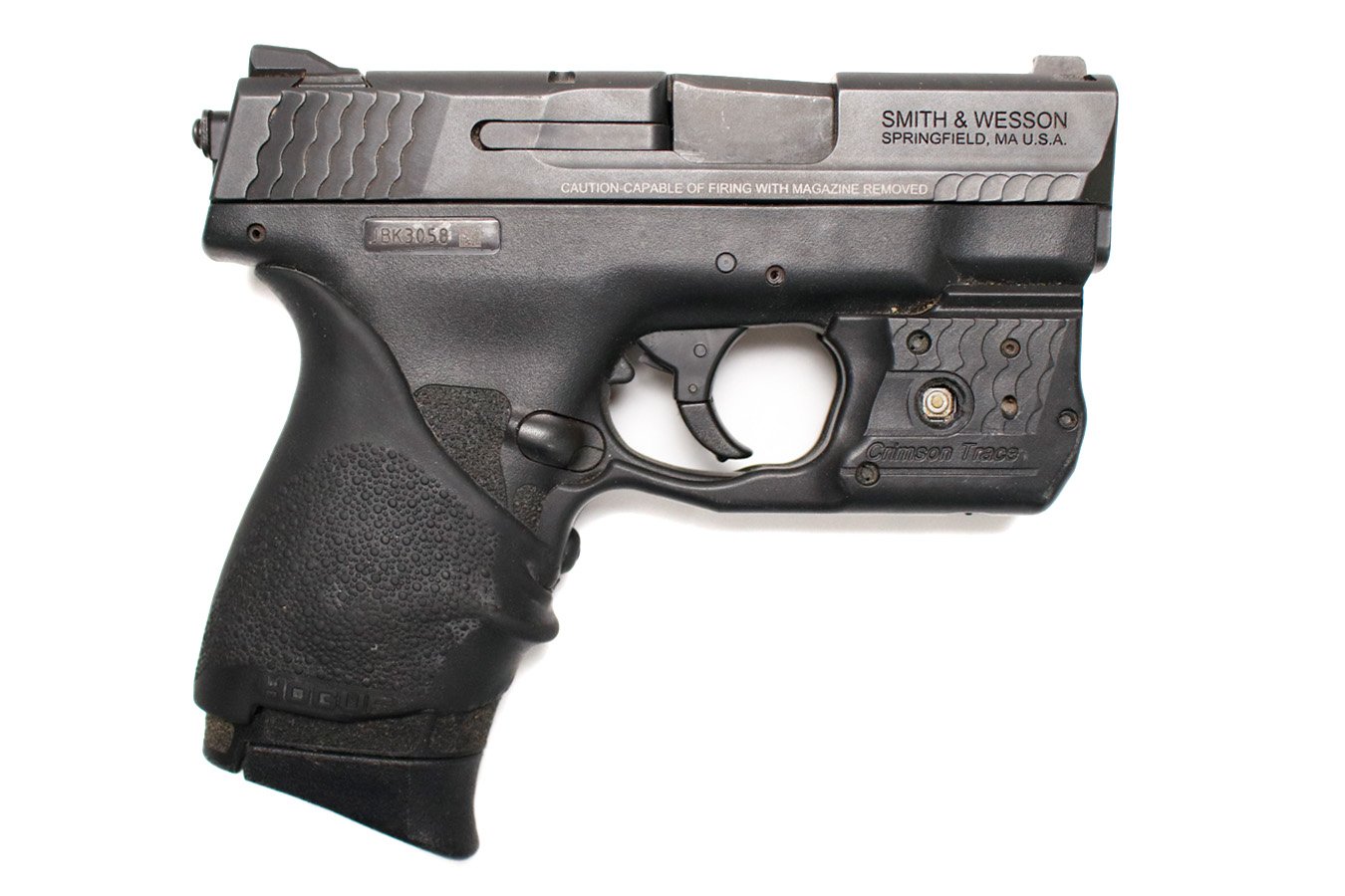 SMITH AND WESSON M&P9 Shield M2.0 9mm Police Trade-In Pistol with Crimson Trace Laser