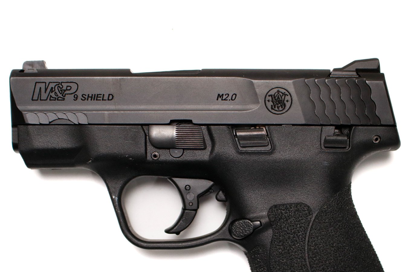 SMITH AND WESSON M&P9 Shield M2.0 9mm Police Trade-In Pistol with Two Magazines