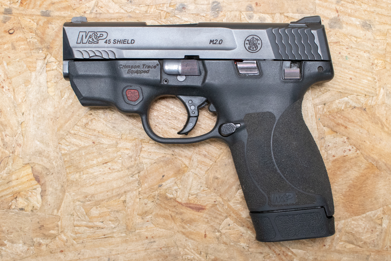 SMITH AND WESSON M&P45 Shield M2.0 45ACP Police Trade-In Pistol with Extended Mag, Laser