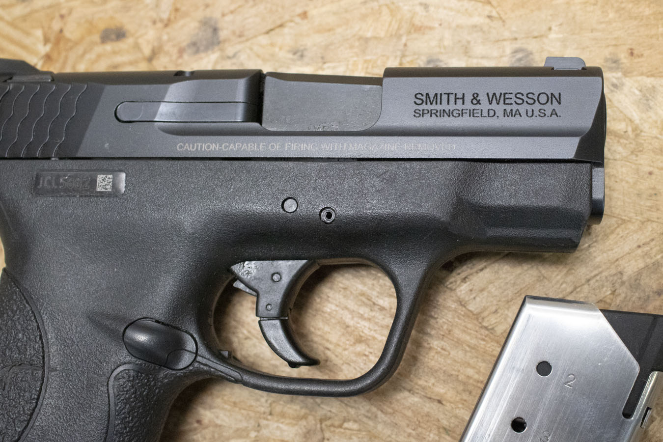 SMITH AND WESSON M&P9 Shield 9mm Police Trade-In Pistol with Two Magazines