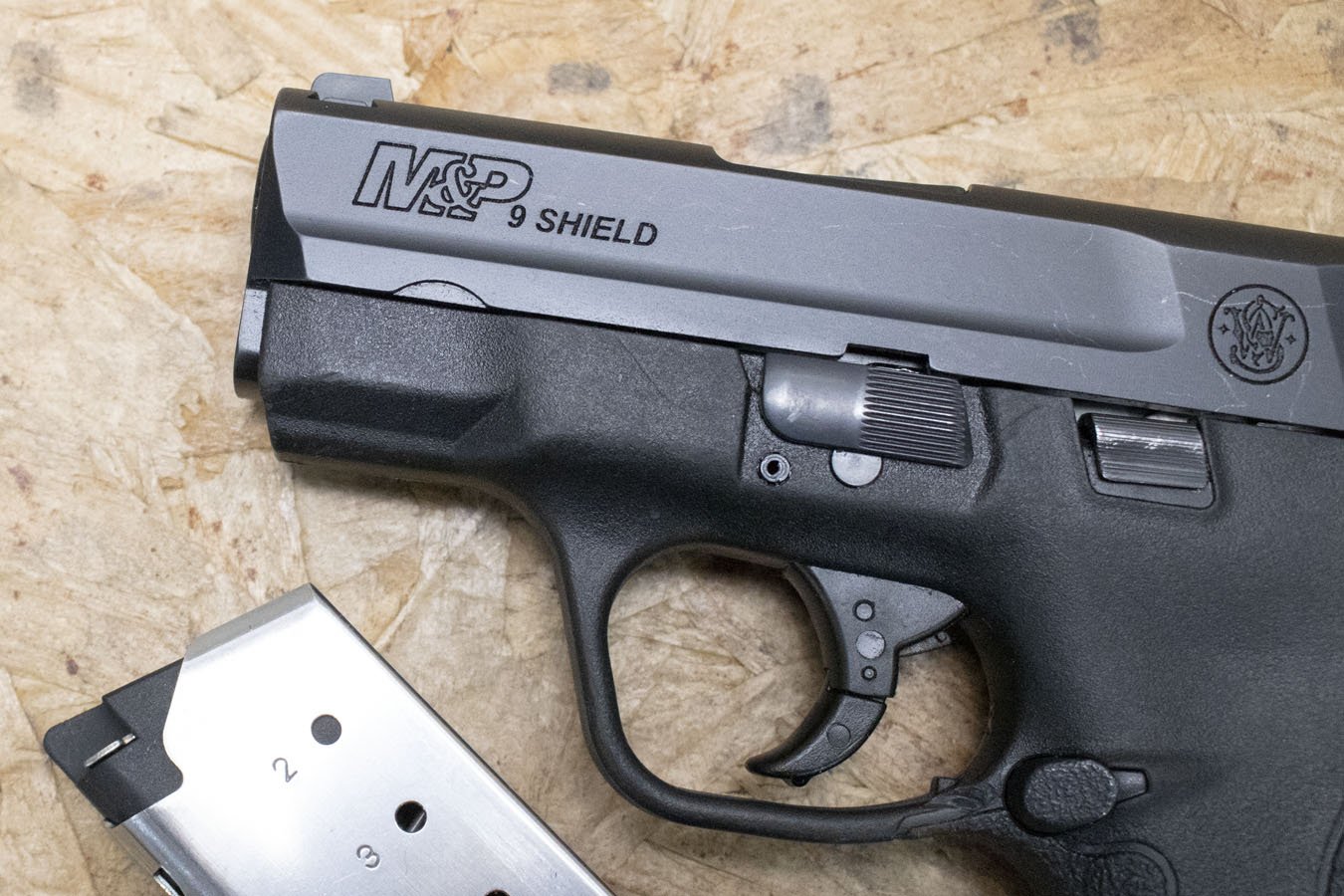 SMITH AND WESSON M&P9 Shield 9mm Police Trade-In Pistol with Two Magazines