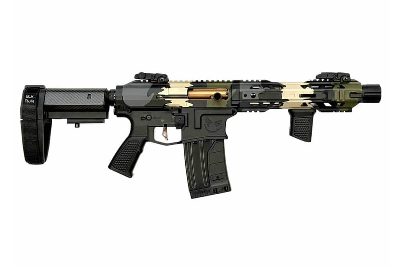 ORTHOS ARMS Joker Elite Holt Works 12-Gauge Semi-Auto with Brace and Woodland Camo Finish