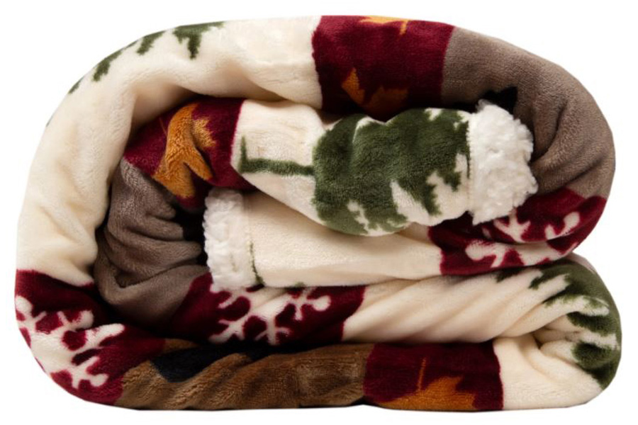 Carstens 68x54 Inch Plush Tall Pine Throw