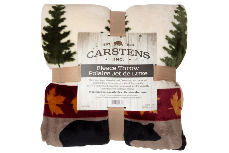 Carstens 68x54 Inch Plush Tall Pine Throw