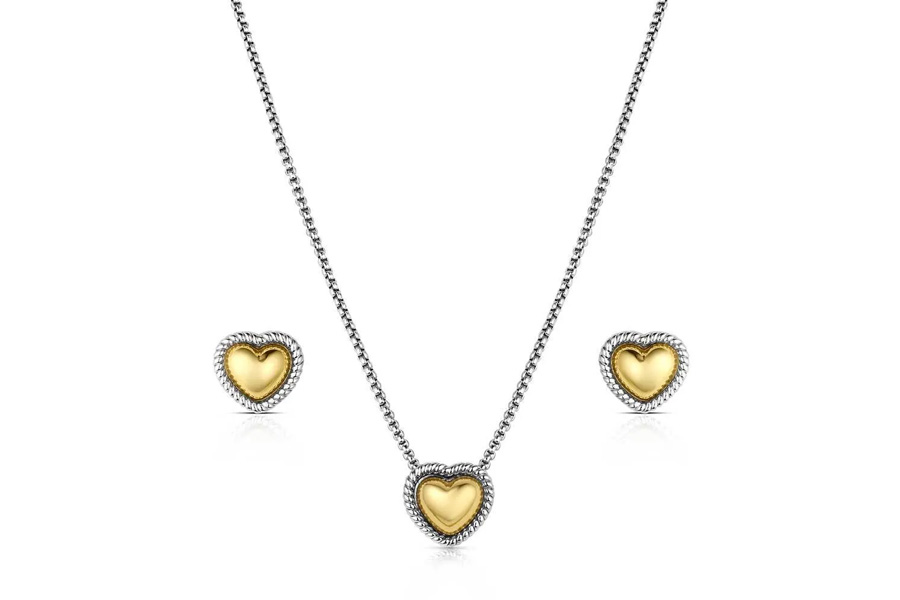 Montana Silversmith Trio of Hearts Jewelry Set
