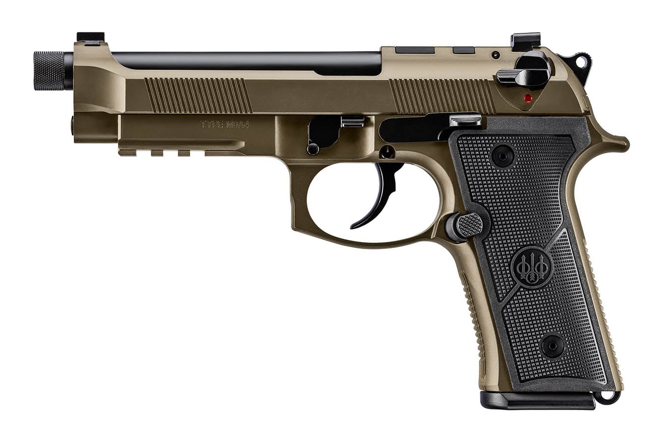 BERETTA M9A4 Overlanding 9mm Optic Ready Pistol with Nomad Bronze Cerakote Finish and Threaded Barrel