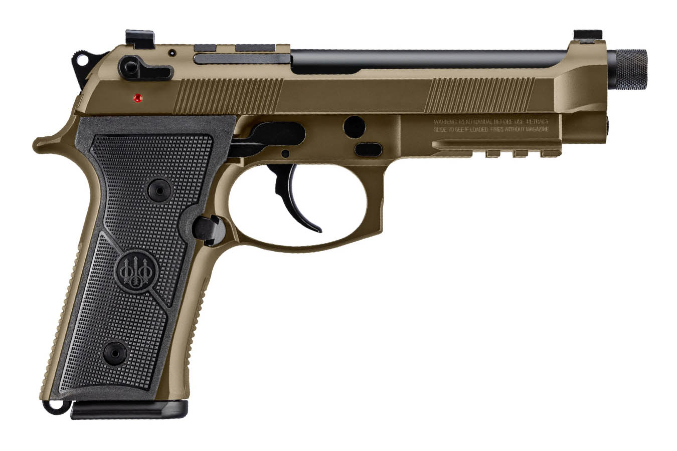 BERETTA M9A4 Overlanding 9mm Optic Ready Pistol with Nomad Bronze Cerakote Finish and Threaded Barrel