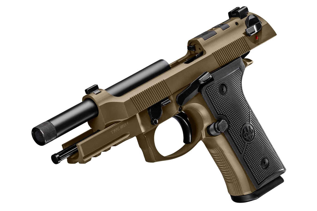 BERETTA M9A4 Overlanding 9mm Optic Ready Pistol with Nomad Bronze Cerakote Finish and Threaded Barrel