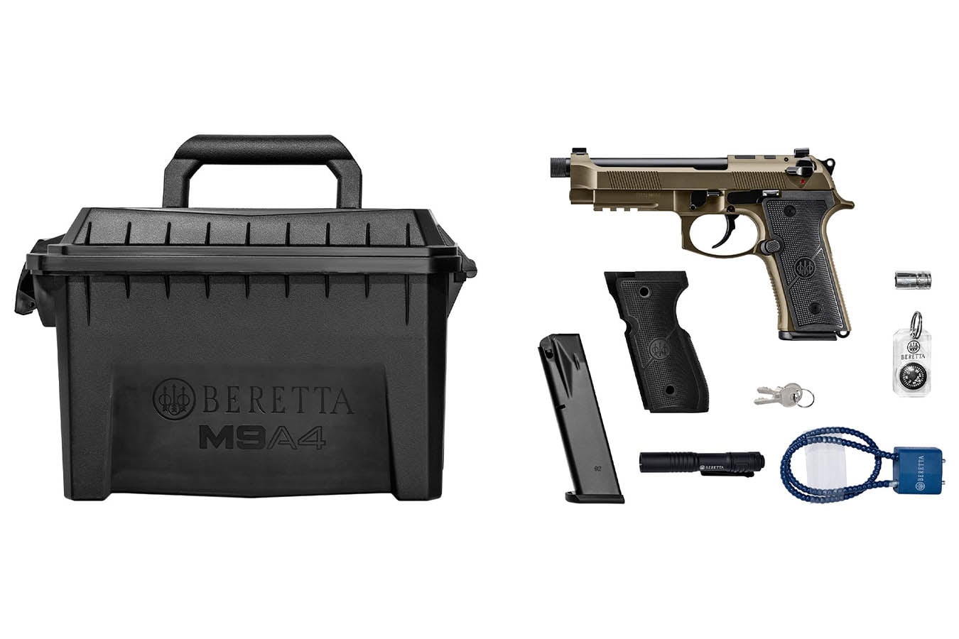 BERETTA M9A4 Overlanding 9mm Optic Ready Pistol with Nomad Bronze Cerakote Finish and Threaded Barrel
