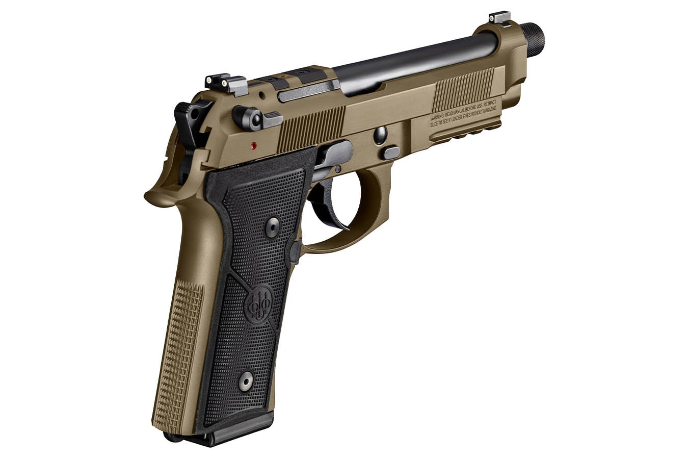 BERETTA M9A4 Overlanding 9mm Optic Ready Pistol with Nomad Bronze Cerakote Finish and Threaded Barrel