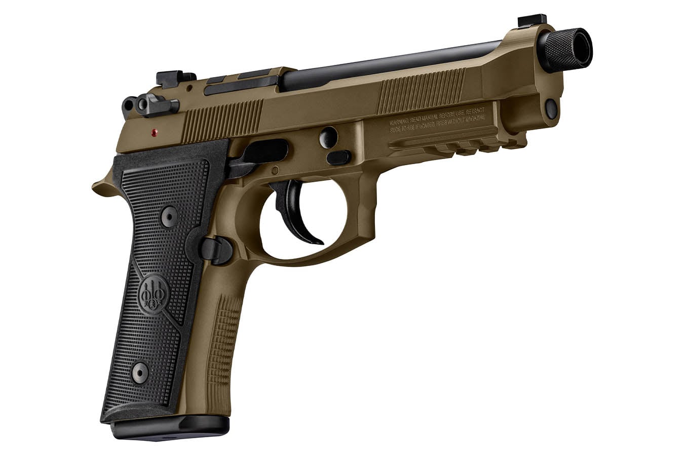 BERETTA M9A4 Overlanding 9mm Optic Ready Pistol with Nomad Bronze Cerakote Finish and Threaded Barrel