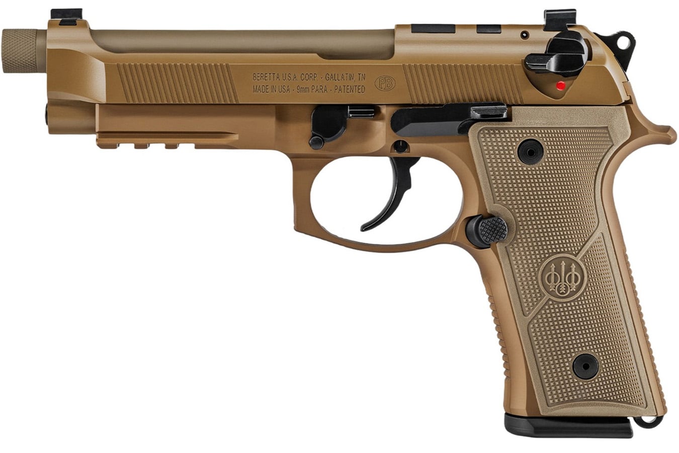 BERETTA M9A4 9mm Full-Size Pistol with 18-Round Magazine FDE Finish
